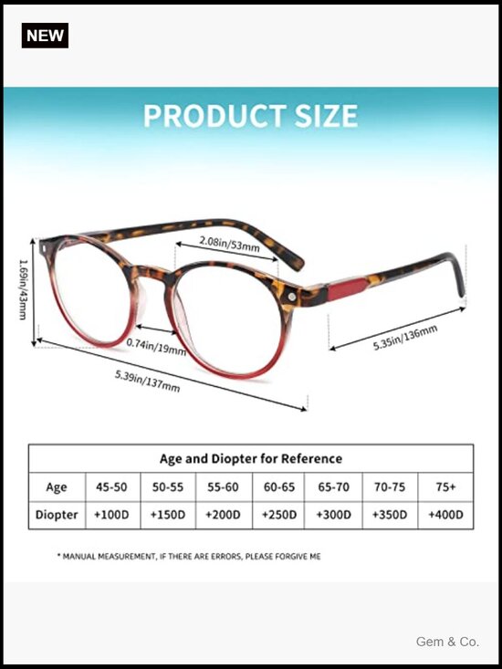 Spring Hinge Reading Glasses Blue Light Blocking 2.75x 4 Pairs Women main image 4